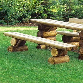 Holzbank Garten ohne Lehne